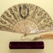 Folding Fan & Box; c. 1870-80; LDFAN2004.17.A & LDFAN2004.17.B