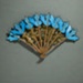 Wood and leather folding fan; Frederick Gay; 2023; LDFAN2024.21