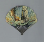Fan advertising Champagne 'Dry Monopole Brut'; c. 1920; LDFAN2017.2