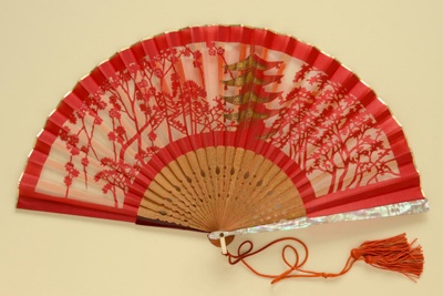 Folding Fan; c. 1960; LDFAN2011.23