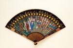 Lacquer painted brisé fan, Chinese; c.1750; LDFAN1994.157