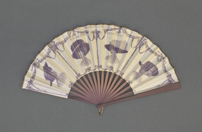 Folding fan, advertising hats for Madame Louise, Regent Street ; c. 1910; LDFAN2019.15