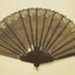 Wooden folding fan with gauze leaf painted with a view of Venice c. 1890; LDFAN2009.62