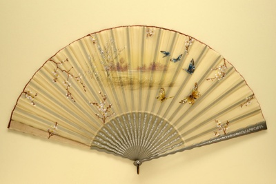 Folding Fan; c. 1890; LDFAN2003.53.Y INCORRECT