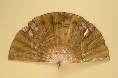 Folding Fan; c. 1900; LDFAN2011.95