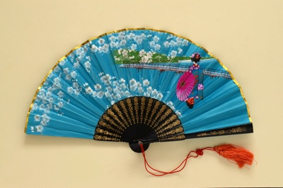 Folding Fan; c. 1980; LDFAN1994.46