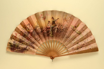 Folding Fan; c. 1900; LDFAN2003.377.Y.A