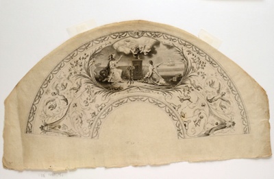 English Engraved Fan Leaf; Sarah Ashton; 1794; LDFAN1990.15