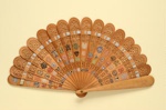 Wooden Pierced Brisé Fan, European; c.1860; LDFAN1994.178