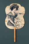 Advertising fan for G.R. Fry, PA, USA; c. 1910; LDFAN2003.105.Y