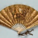 Wooden folding fan with paper leaf advertising Pre Catalan France, c. 1925; LDFAN2014.119
