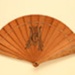 Wooden Brisé Fan ; c. 1872; LDFAN2012.36
