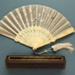 Folding Fan & Box; c. 1880; LDFAN2010.138.A & LDFAN2010.138.B