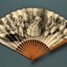 Wooden folding fan with paper leaf printed with a portrait of the Royal Family.; Duvelleroy; c. 1851; LDFAN2010.122