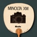 Advertising fan for Minolta XM; LDFAN2010.99.M