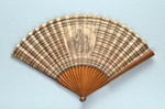 Wooden folding fan printed with country dances English, 1791; LDFAN2014.179