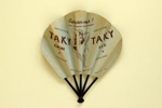Advertising fan for 'Taky' hair removal cream; Eventails Chambrelent; c. 1930s; LDFAN2001.39