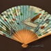 Folding fan advertising Japan Airlines (JAL); c. 1960s; LDFAN1994.17