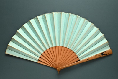 Folding Fan & Box; c. 1880 - Fan; LDFAN1994.85