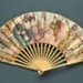 Folding Fan made as a souvenir for the 1900 Paris Exposition Universelle.; Duvelleroy; 1900; LDFAN2011.59