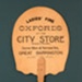 Advertising fan for the City Store, USA; LDFAN2003.181.Y 