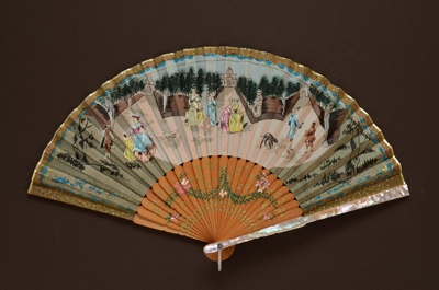 Folding Fan; c. 1950; LDFAN2003.130.Y