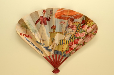 Advertising fan for Byrrh aperitif; c. 1930; LDFAN2003.417.HA