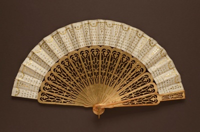 Folding Fan; c. 1860; LDFAN1986.1