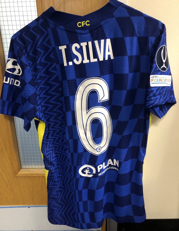 Thiago Silva Match Issue 2021/22 Home Shirt - UEFA Super Cup Final