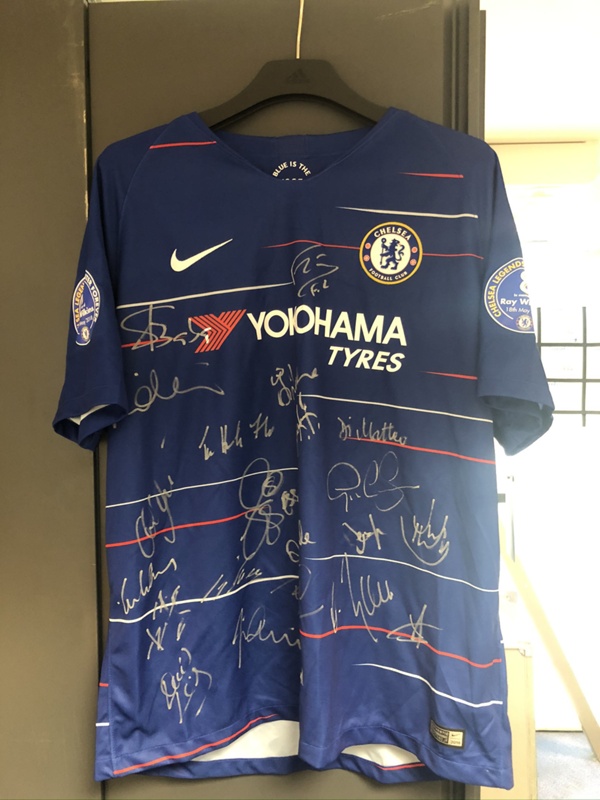 Chelsea Legends home shirt 2018/19 - signed by squad; Nike on eHive