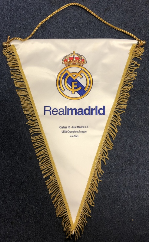 Chelsea FC Vs. Real Madrid CF - 2021 - UEFA Champions League Pennant ...