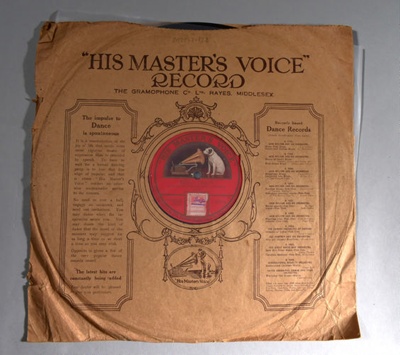 Gramophone record; The Gramophone Company Ltd; 1917; 2022.1.128 | eHive