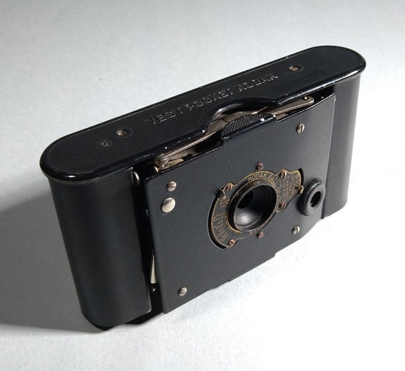 Vest pocket camera, case and instruction booklet; Canadian