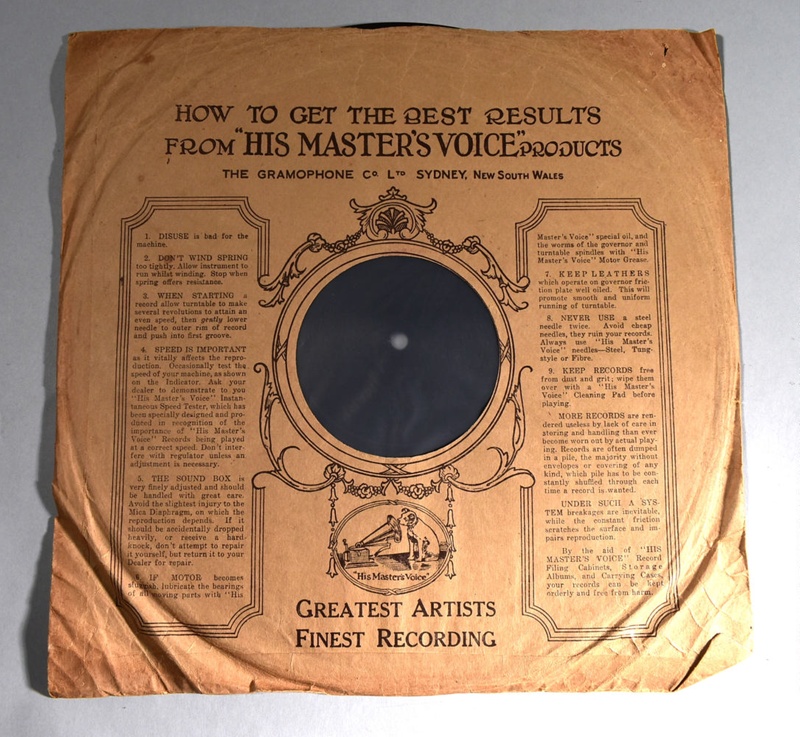 Gramophone record; The Gramophone Company Ltd; 1917; 2022.1.132 | eHive