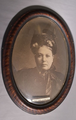 Oval framed photograph of Mary Anne Lockington (nee Wright); 1900-1920 ...