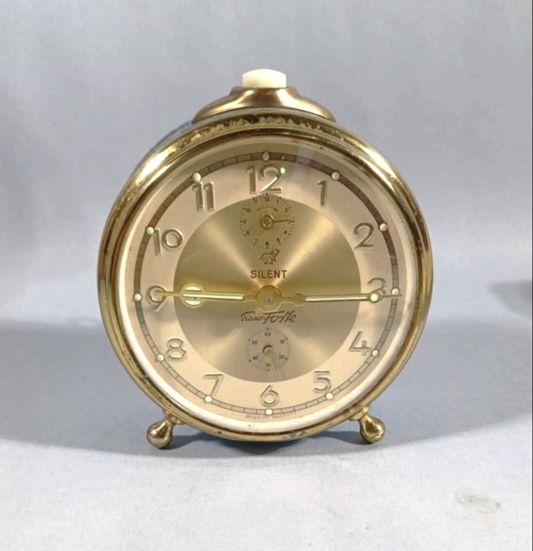 Blue and Gold Alarm Clock