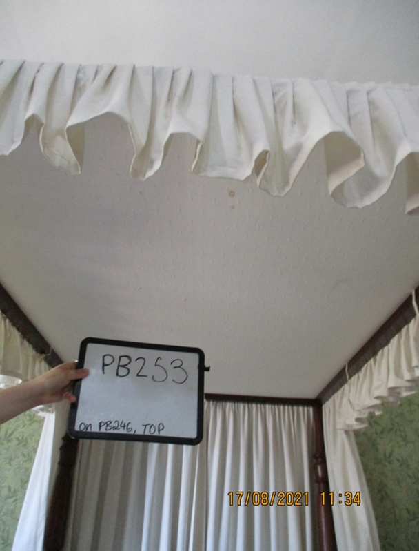 Gathered Valance Four poster bed Cotton drapery eHive