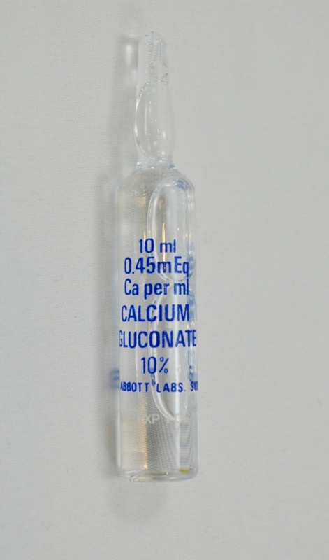 calcium gluconate antidote