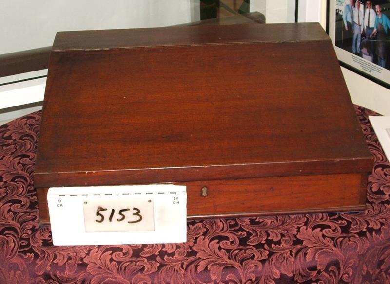 Writing slope, cedar; R05153 eHive