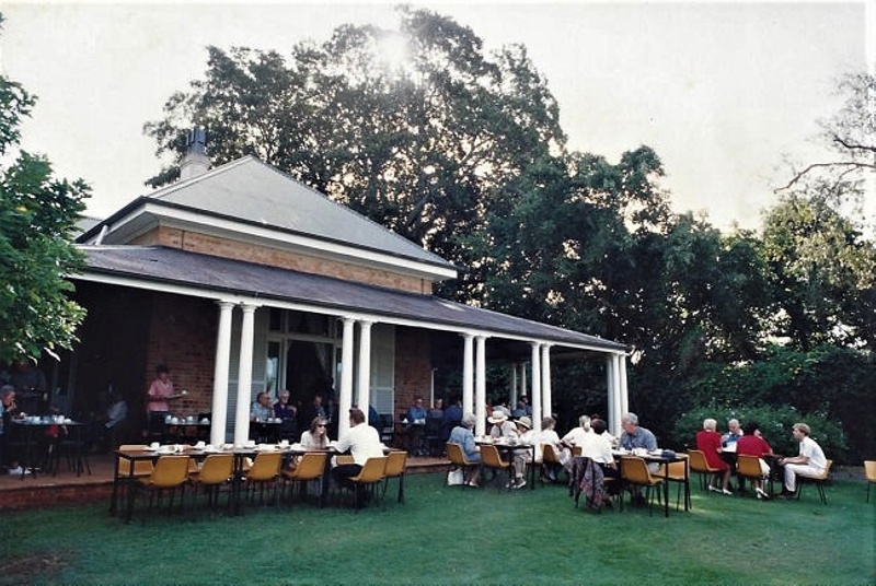 Photograph of "Tea on the Lawn" at Ormiston House. ; circa 1990's
