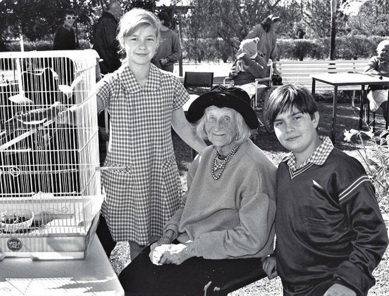 Photograph of Faith Lutheran School Children, visiting Wellington Point