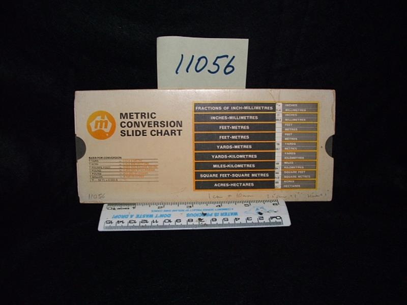 Metric conversion slide chart; Slide Charts of Australia; L4515 | eHive