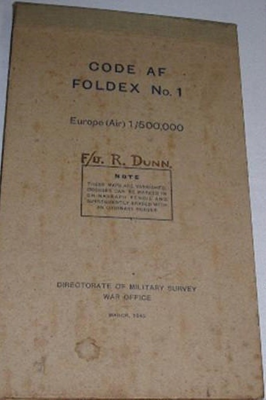 Code AF Foldex No. 1 Europe (Air) F/LT R. Dunn [maps]: March 1945 ...