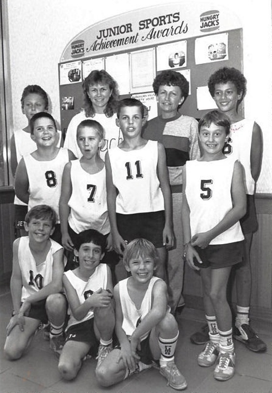 Photograph of Thornlands Jets Basketball Team; Redland Times; 29/05