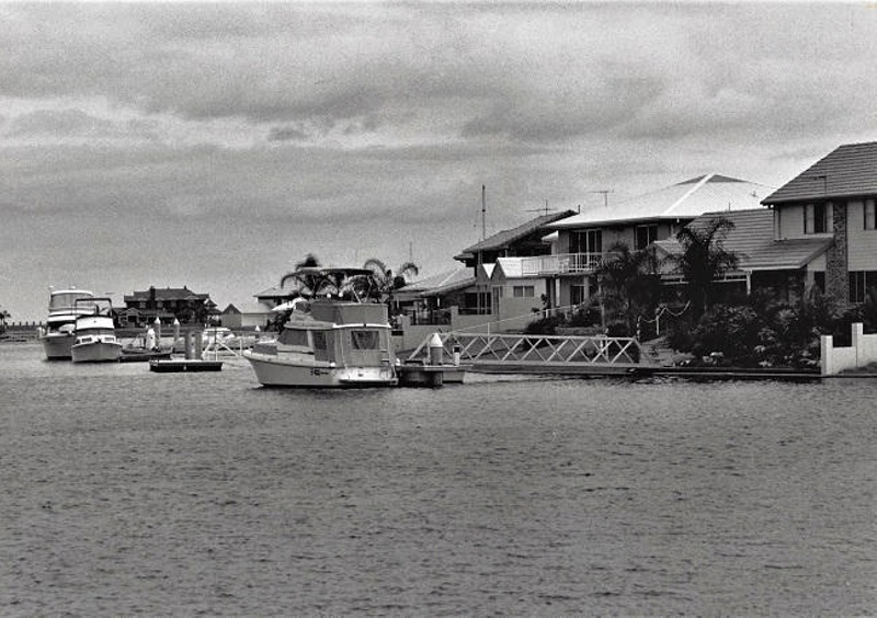 Photograph Of Boats In The Canal At Aquatic Paradise Birkdale Redland 