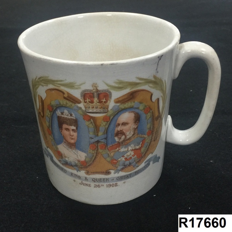 Coronation Mug - King Edward V11 and Queen Alexandra 1920; R17660 | eHive