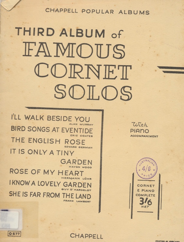 Third album of famous cornet solos [music] : with piano accompaniment ...
