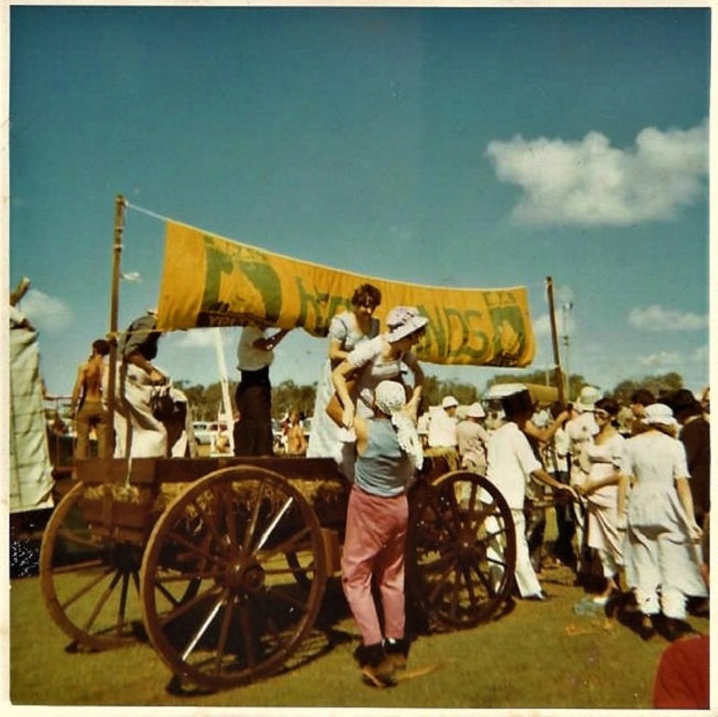 Photograph of Redland Museum timber jinker ; ca 1970's; P00229 eHive