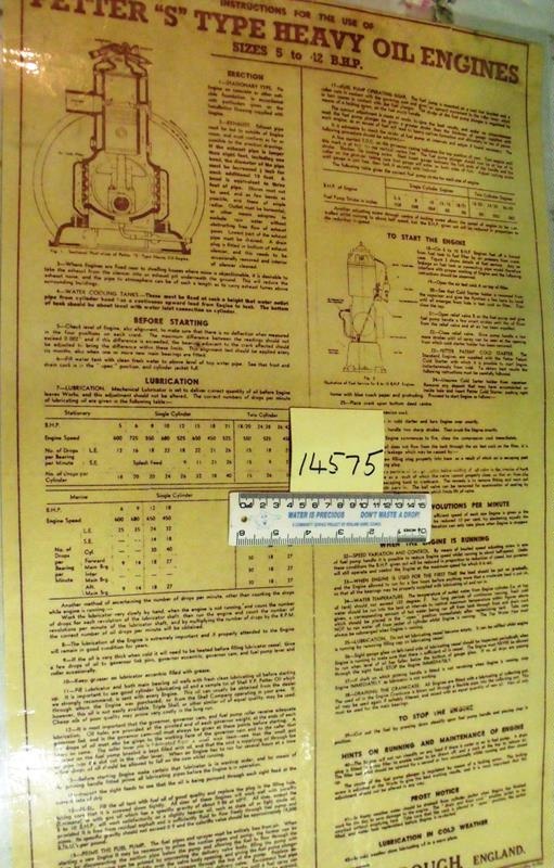 Poster - Instructions for Petter engines; Petters Limited; L5098 | eHive