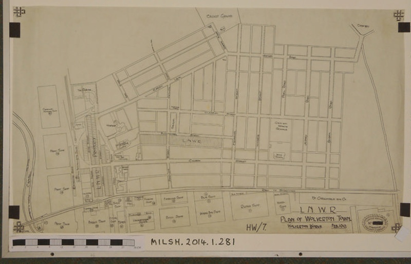 L.N.W.R.CO. PLAN OF WOLVERTON TOWN WOLVERTON WORKS; 02.1910; MILSH2014